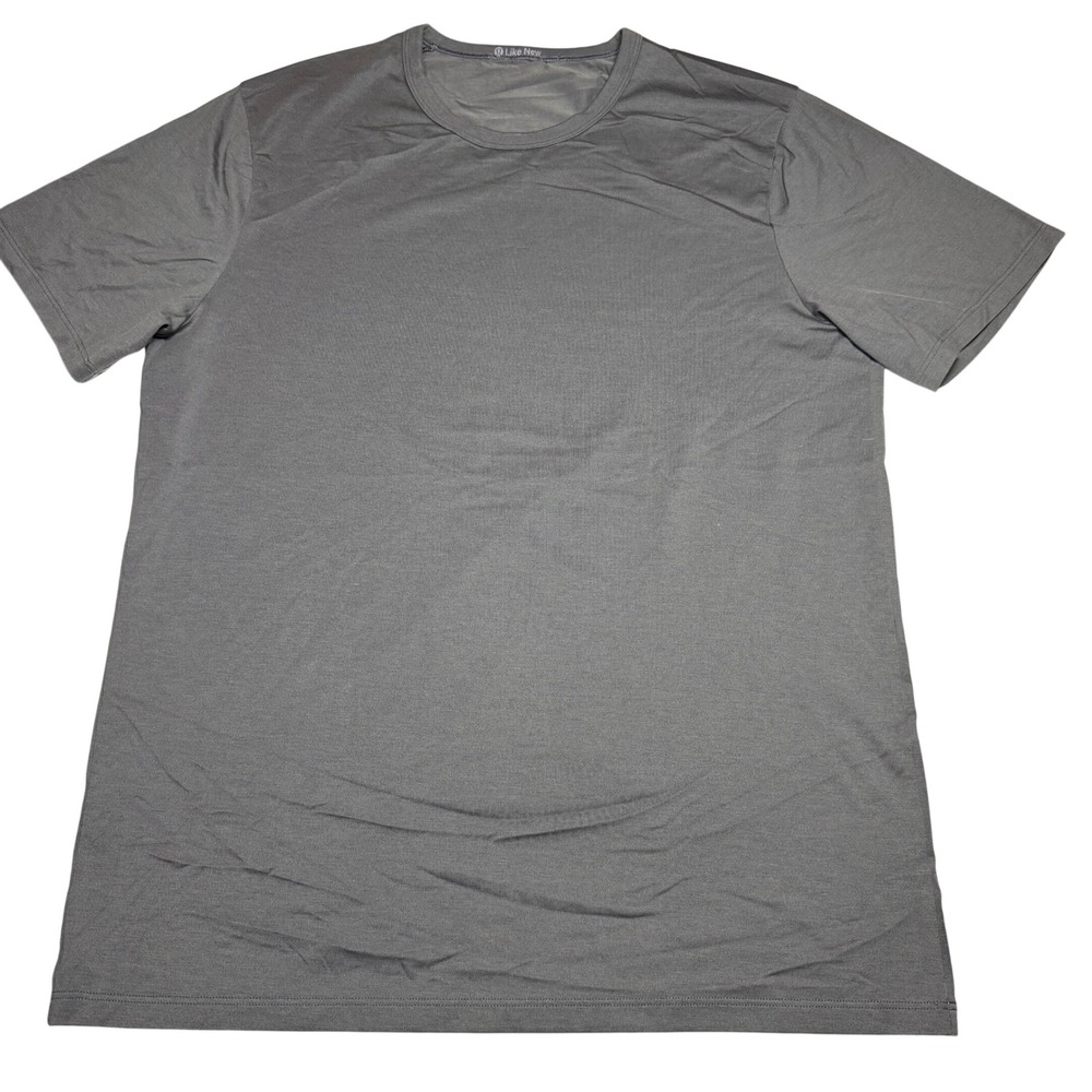 Lululemon Fundamental T-Shirt Mens Large Gray Short Sleeve Crewneck